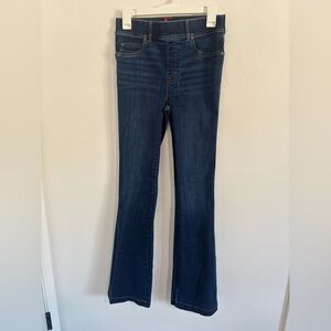 Spanx Pull-On Denim Flare Jeans — Dark Wash | Size Small